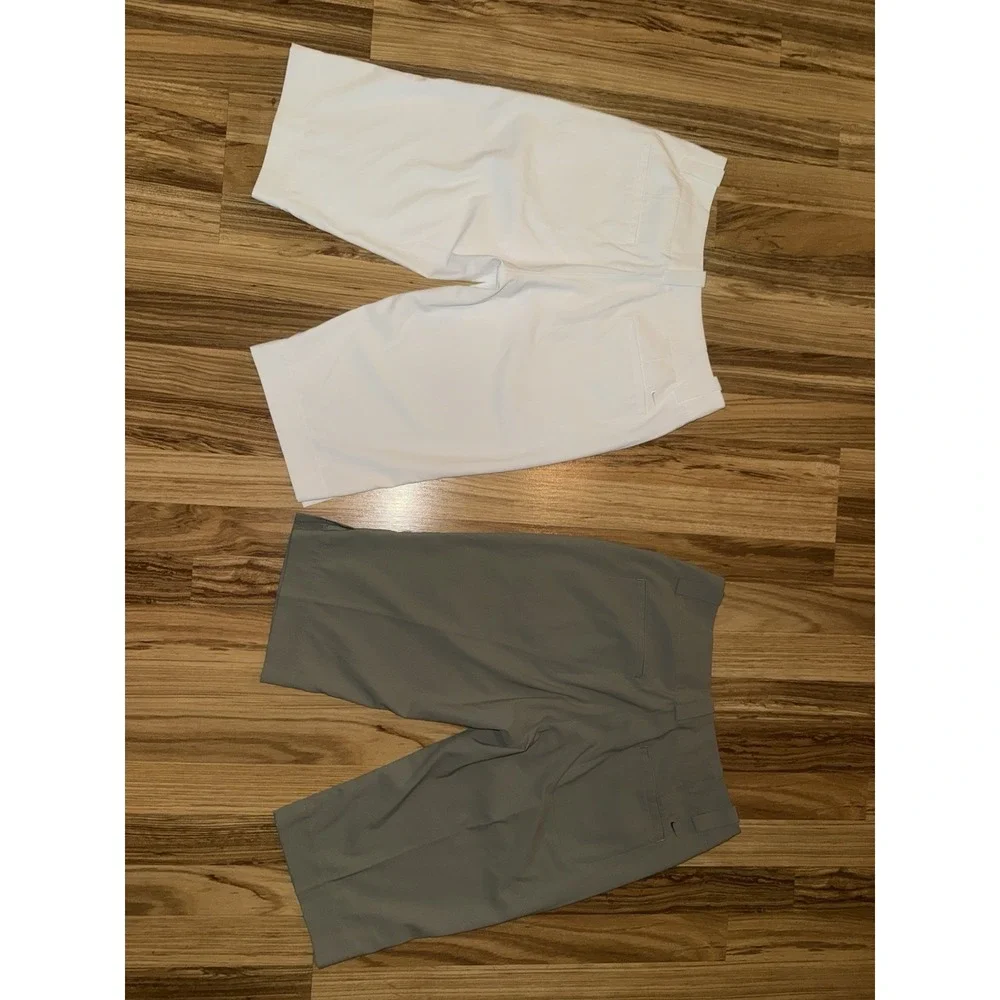 Nike‎ Golf Fit Dry Athletic Bermuda Shorts Women's Sz 4 Lot White Green